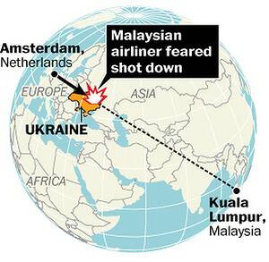 Malaysia Airlines flight shot down over Ukraine, 27 Australians on board