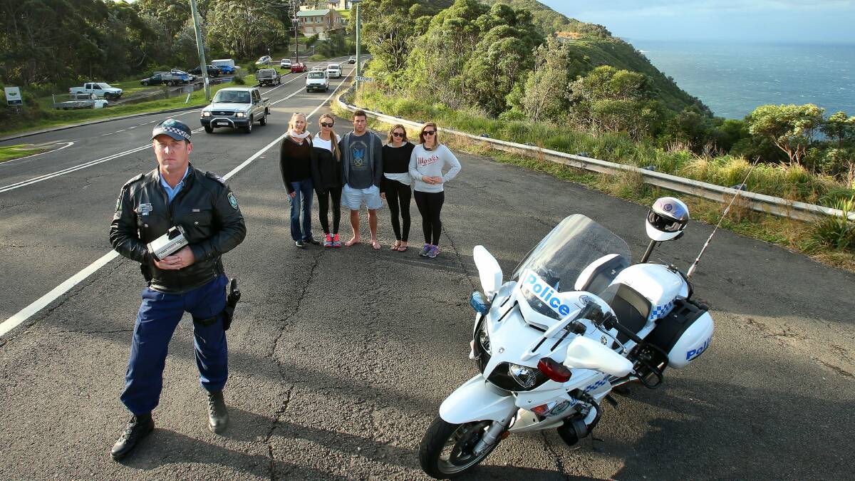 Wollongong Highway Patrol supervisor sergeant Stewart Arnold and residents are keen to see dangerous drivers gone from the northern Illawarra and Royal National Park. Picture: KIRK GILMOUR