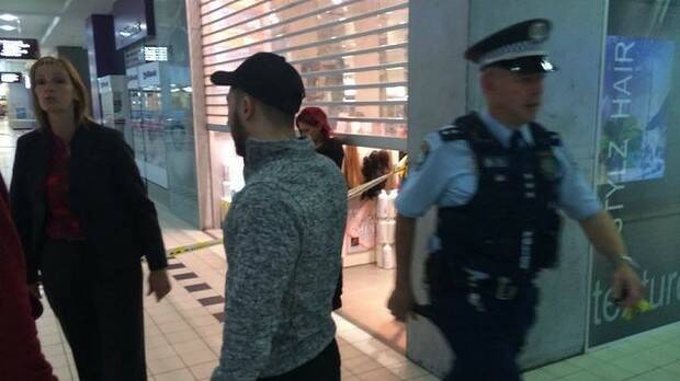 Parts of Westfield shopping centre closed after a fatal stabbing at Myer. Photo: Emma Partridge
