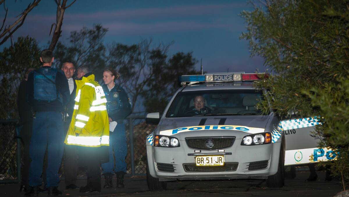 A crime scene was established at the Jamberoo lookout. Picture: ADAM McLEAN