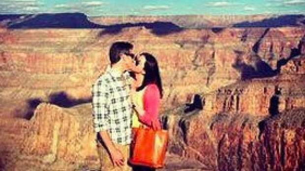 Brittany Maynard with her husband Dan Diaz at the Grand Canyon. Photo: www.thebrittanyfund.org/
