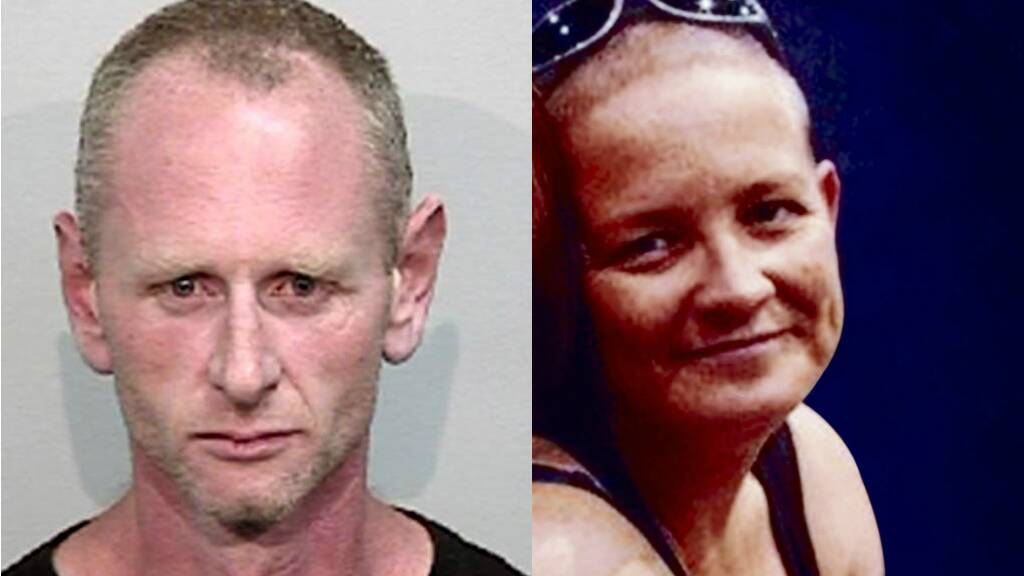 Colin Maxwell Farrow (left) has been sentenced to 22 years jail for killing Linda Stevens (right).