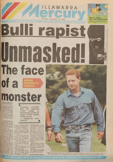 Flick through old front pages of the Illawarra Mercury on the Bulli rapist.