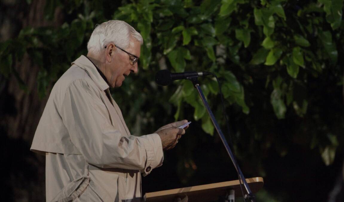 Bishop Peter Ingham at Wollongong's ANZAC day dawn service. Picture: ADAM McLEAN