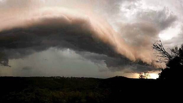 A line of storms moves into Sydney this week. Picture: NICK MOIR