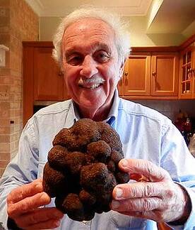 Ted Smith with the truffle. Picture: Supplied