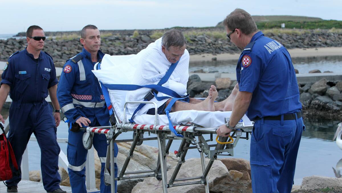 A man was rescued after his boat capsized on Friday. Picture: GREG TOTMAN