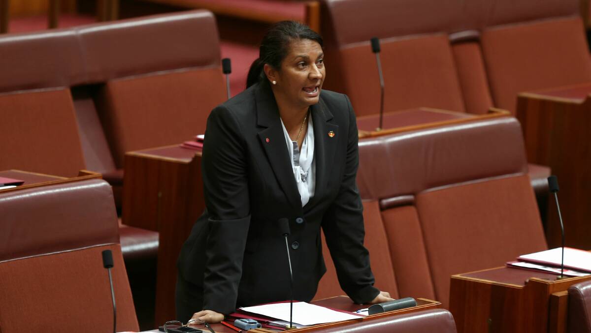 Email leak: Nova Peris has had private emails leaked by NT News. Picture: ALEX ELLINGHAUSEN