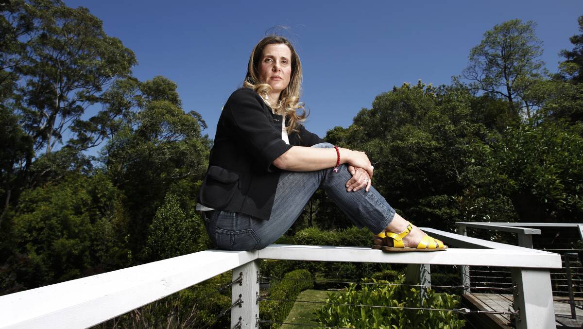 Kathy Jackson at her Wombarra house. The former Health Services Union national secretary is being sued by her former union. Picture: LOUISE KENNERLEY