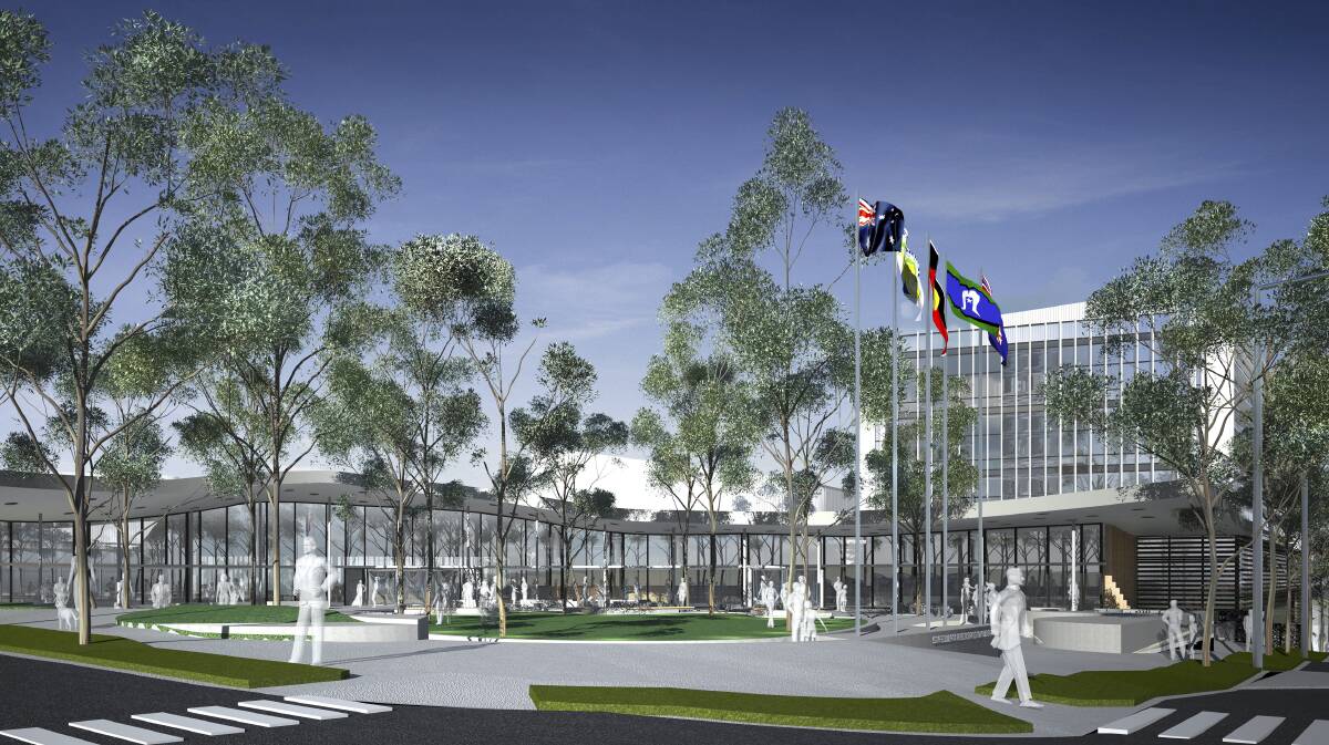 Artist's impression of the Shellharbour City Hub.