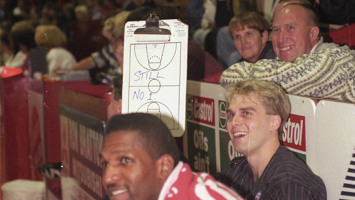 Former Sydney Kings tormentor Shane Heal in 1996. Heal always enjoyed ribbing Hawks fans at the Snakepit and believes the team should return to its old stomping ground.