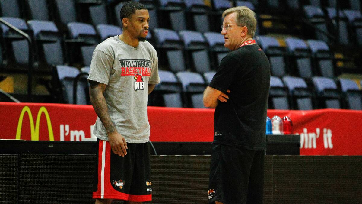Hawks coach Gordie McLeod might move guard Gary Ervin (left) back into the starting five.