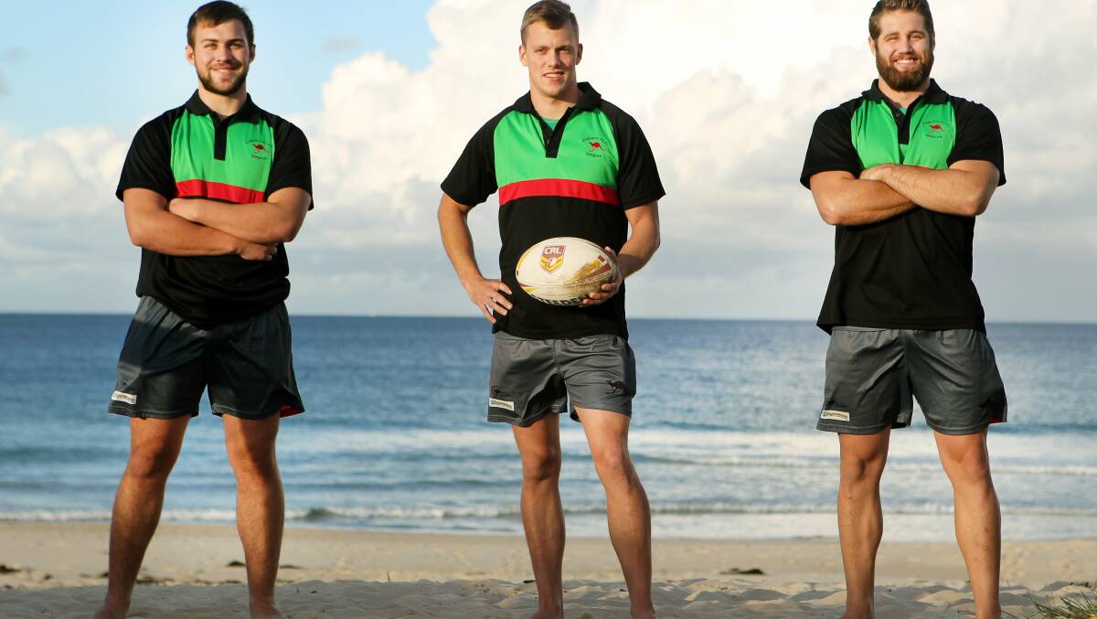 Jamberoo's Canadian ''imports'' (from left) Joey Murphy, Trent Bourke and Steve Bouchard.