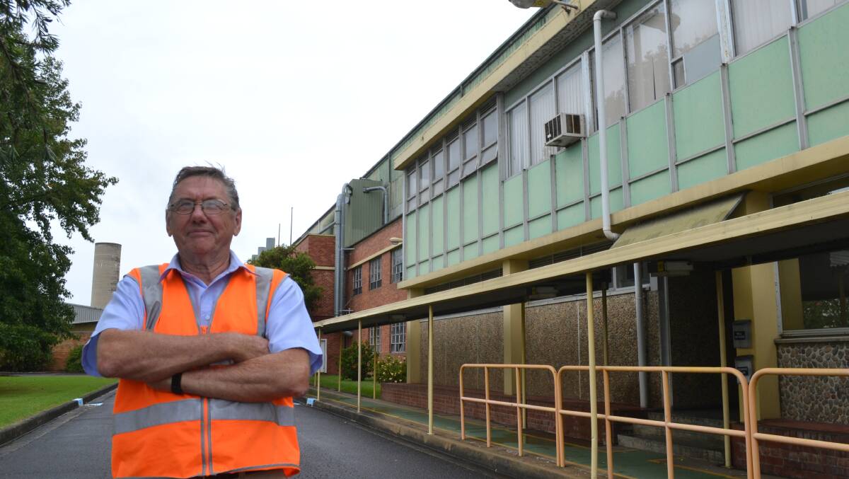 Roy French at the Shoalhaven paper mill on Wednesday. 