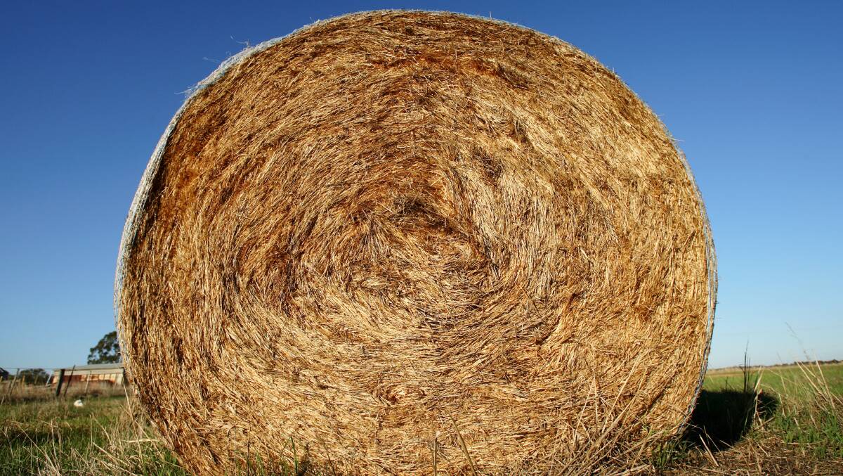 HAY BALE FAIL: A Ballarat farmer was drunk when he ran his tractor off the road and into a ditch because he couldn't see over a hay bale, a court has heard.  File image