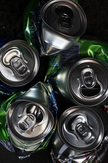 The NSW government wants to introduce a cash for containers scheme, set at 10 cents per bottle or can, to encourage recycling. Picture:  ERIN JONASSON