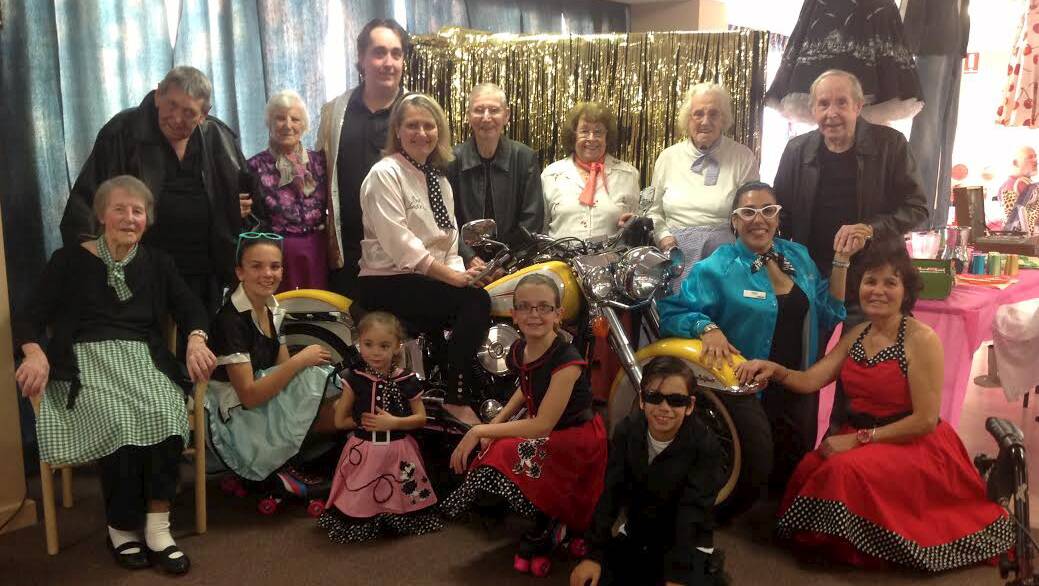 Residents and staff at the Farmborough Aged Care Centre had a blast during their 50s Rock‘n’Roll Week celebrations, seen here.