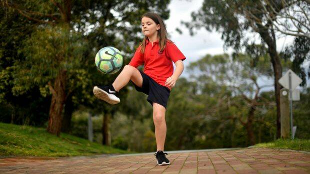 Mount Eliza student Jess, 9, finds shorts a lot more practical than dresses and wears them to school each day..  Photo: Joe Armao
