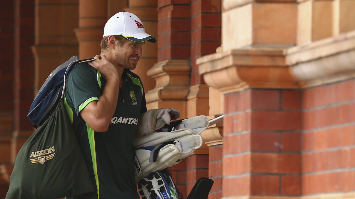 Headed for the exit? Shane Watson at Lord's before the second Test. Picture: GETTY IMAGES