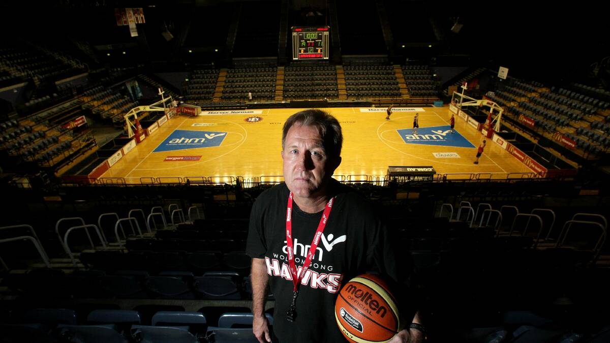 Exit: Wollongong Hawks coach Gordie McLeod. Pictures: ADAM McLEAN, GETTY IMAGES, NBL.