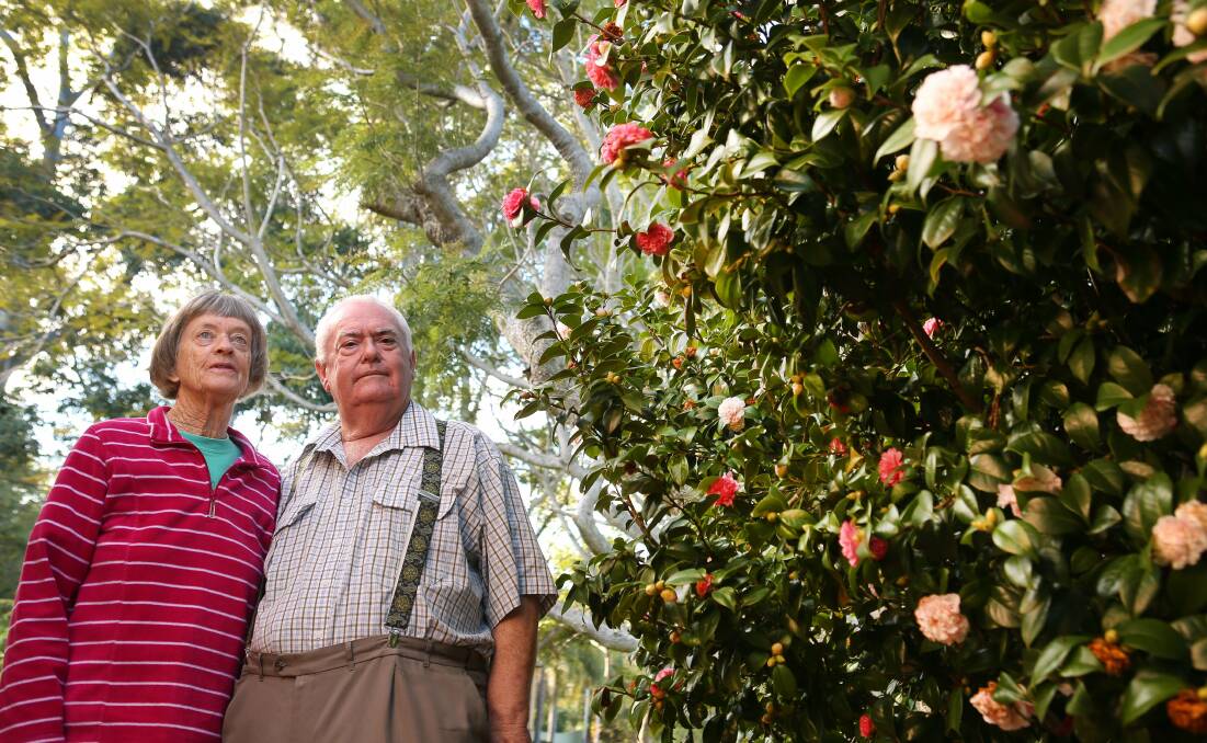 Battling: Dave and Kay Cox of Corrimal say they helped build Australia and the pension changes in the budget aren't just reward for their hard work. Picture: KIRK GILMOUR