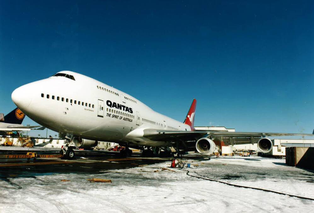 The Qantas Boeing 747-400 “VH-OJA”  Picture: Courtesy QANTAS 