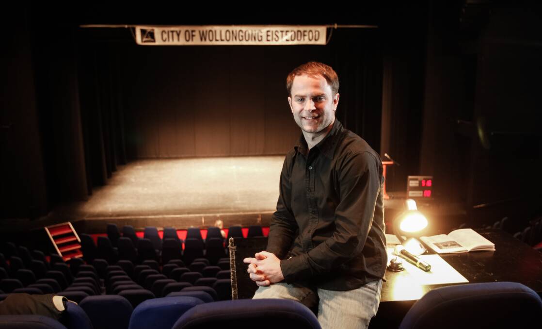 Brad Moffitt is back home to adjudicate at the Wollongong Eisteddfod. Picture: CHRISTOPHER CHAN