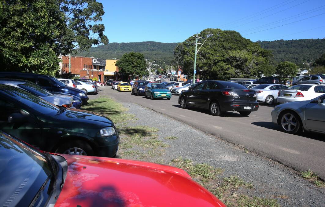 Drivers have taken to parking in the middle of the lot, which has created difficulties for cars backing out. Picture: ROBERT PEET