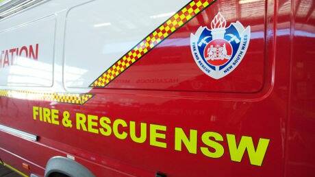 NSW Fire and Rescue free trapped man at Corrimal collision