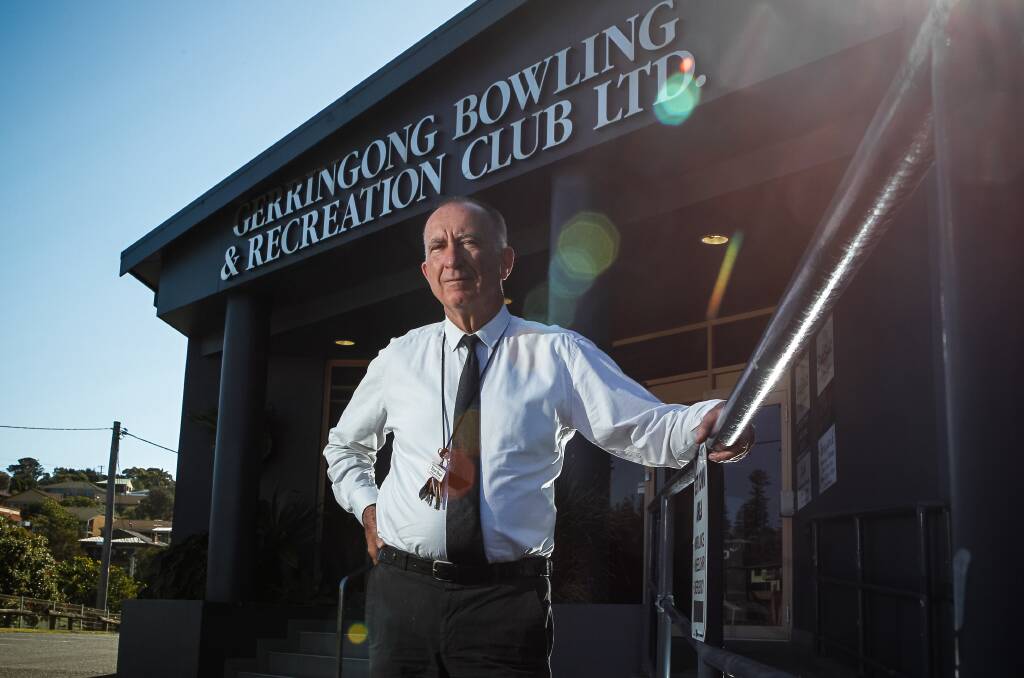 Gerringong Bowling Club secretary manager Peter Head, which was involved in an armed hold-up Monday night. 