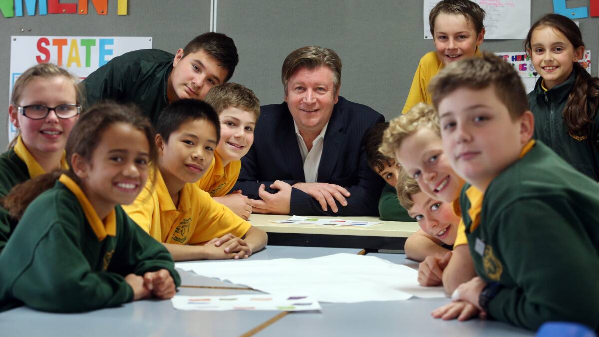 State Advocate for Children and Young People Andrew Johnson visited Coniston Public School, among others, as part of a state tour to gauge the preoccupations of children for a parliamentary report.