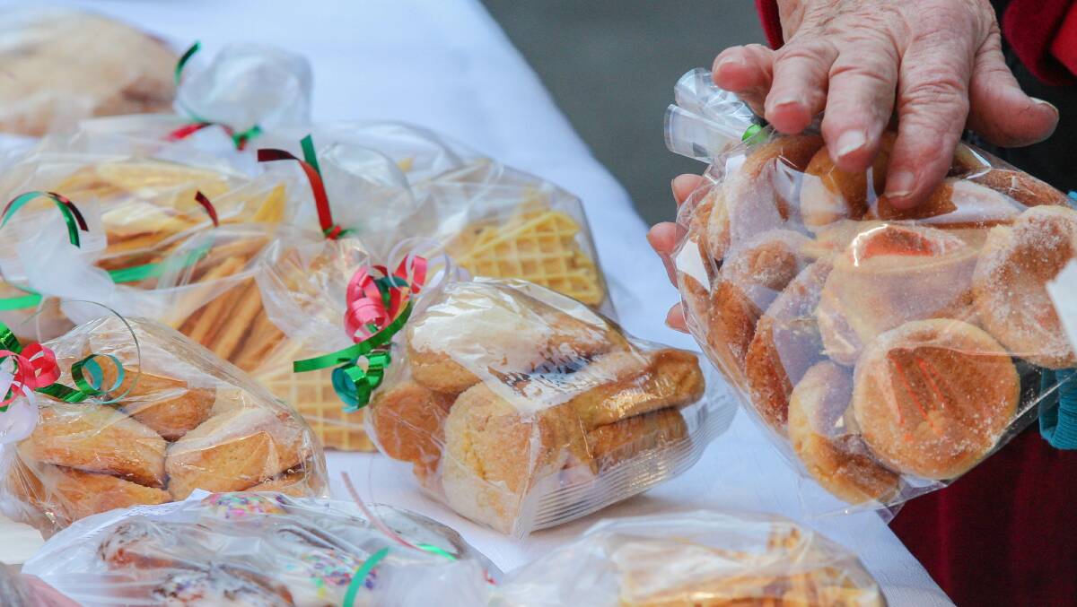 Traditional Italian sweets for sale during Tutti in Piazza festivities in Wollongong mall. Picture: ADAM McLEAN