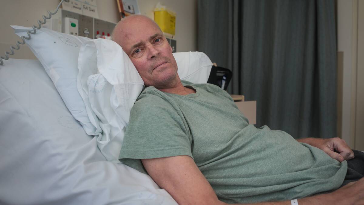 Renal cell cancer sufferer Nick Collings needs $7000 a month for a drug to keep him alive. Picture: ADAM McLEAN
