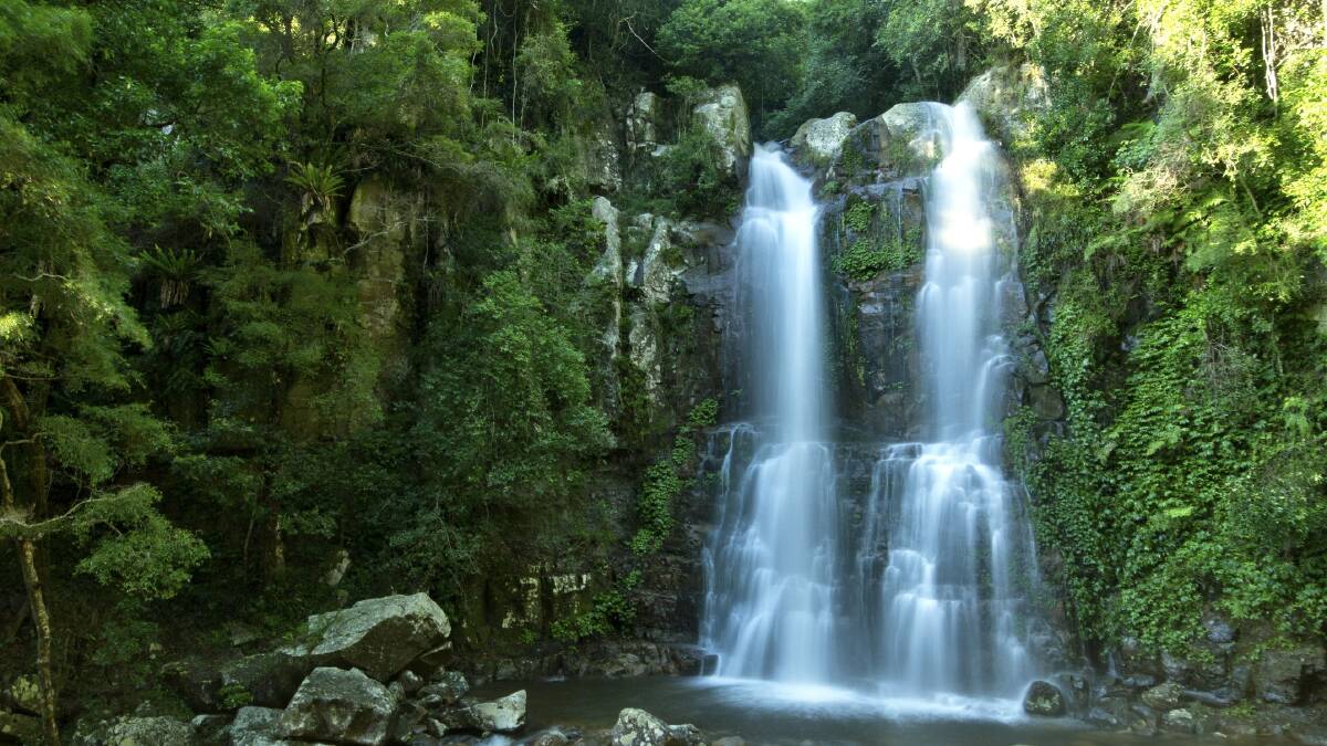 The Upper Falls at Minnamurra Rainforest. Picture: PETER KENNEDY.