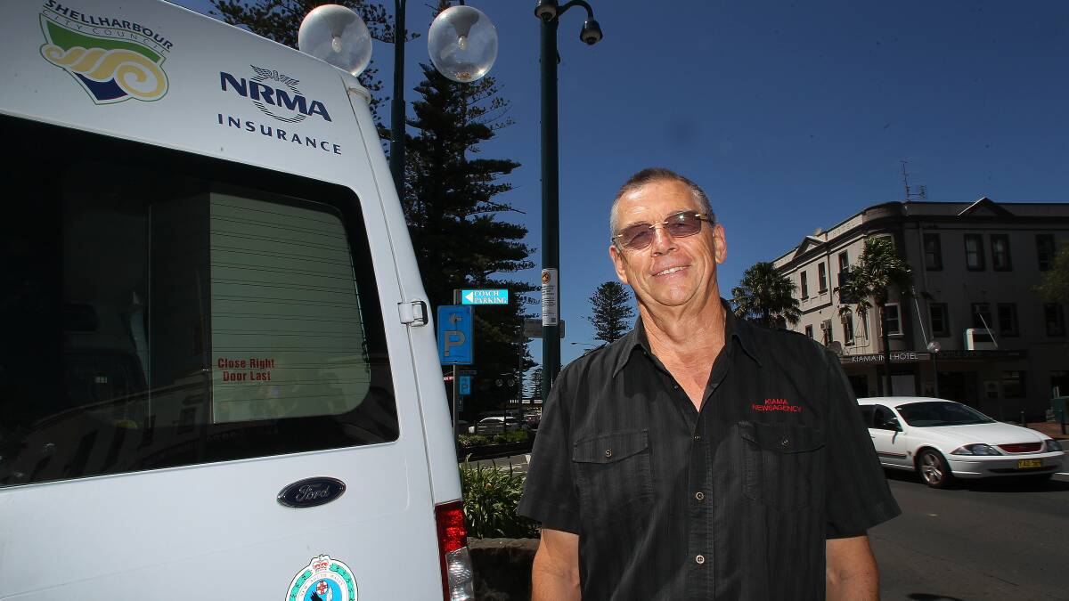 Newsagent Bruce Johnston is glad to see the cameras. Picture: GREG TOTMAN