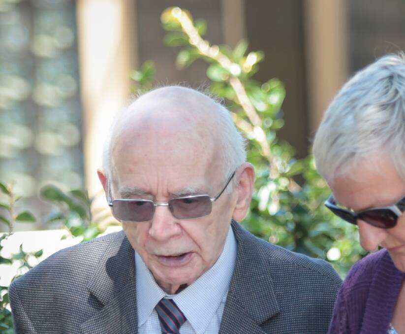 Matthew Welch's father Peter leaves Wollongong District Court last month during the trial.