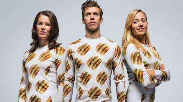 Wear your food and eat it too: The McDonald's clothing range will be available to purchase online.