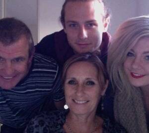 A picture of the Walsh family in happier times. Picture: FACEBOOK