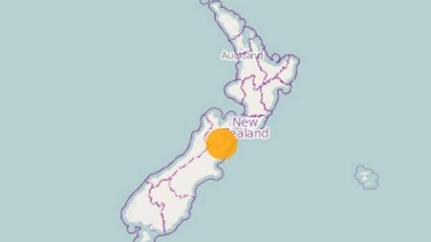 The earthquake hit central New Zealand, rattling Wellington and Christchurch. Picture: Supplied