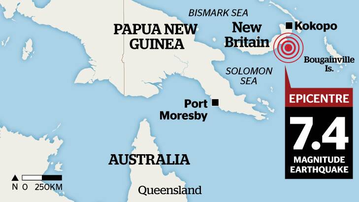 PNG earthquake triggers tsunami warning 