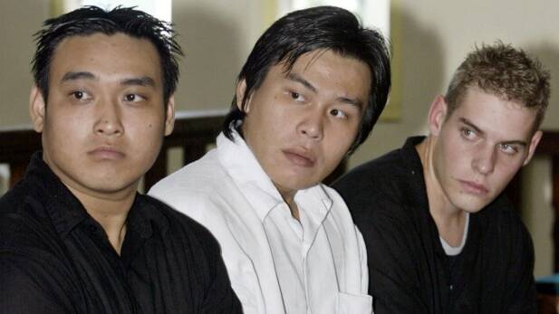 Tan Duc Thanh Nguyen, Si Yi Chen, and Matthew Norman during their appeal in 2007. Picture: AP
