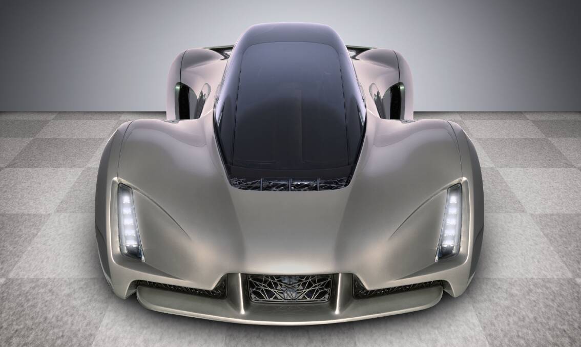 Divergent Microfactories of San Francisco recently showed what it says is the world's first 3D-printed supercar, the Blade. Picture: MEL LINDSTROM