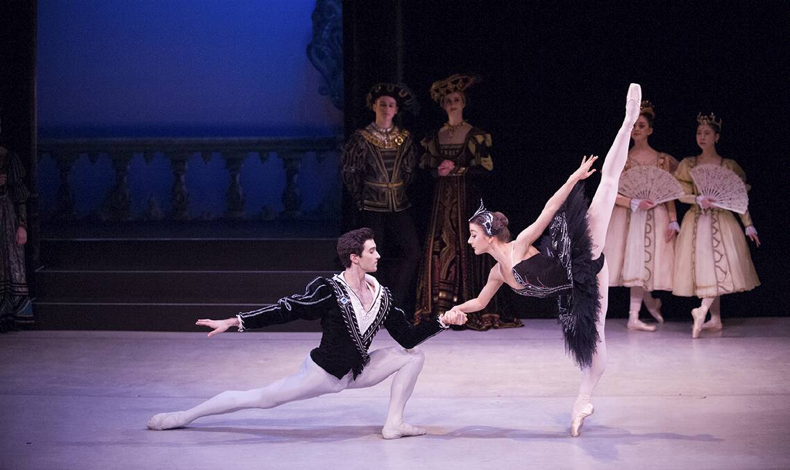 Cristiano Martino and Benedicte Bernet performing part of Tchaikovsky's Swan Lake with the Dancers Compnay - the Australian ballet's touring arm.