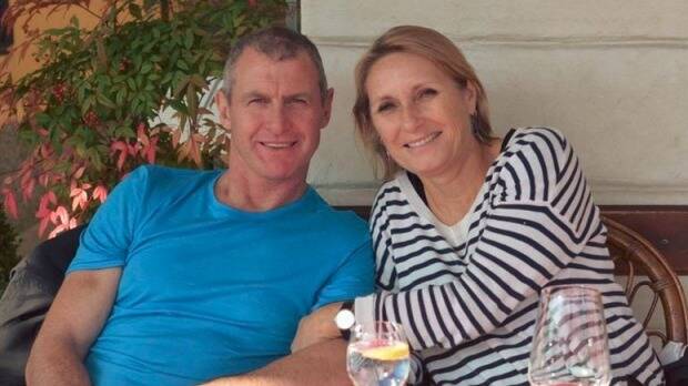 Phil Walsh and his wife Meredith. Picture: FACEBOOK