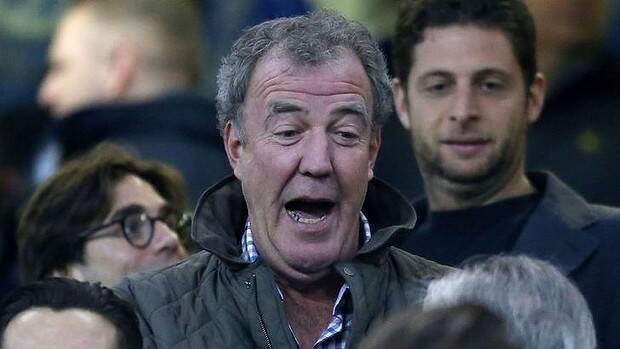British television personality Jeremy Clarkson is pictured at a UEFA Champions League game. Picture: AFP

