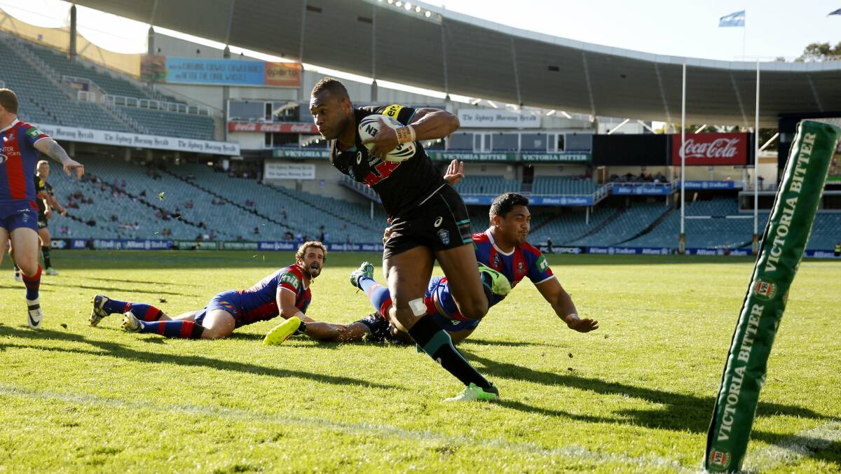 New Dragons signing Eto Nabuli in action for Penrith in the NSW Cup. Picture: JONATHAN CARROLL