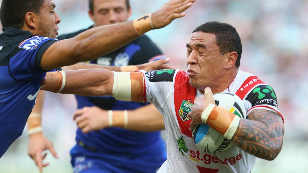 Dragons back-rower Tyson Frizell will front the NRL judiciary on Wednesday night to challenge the grading of his grade five careless high tackle charge. Picture: Getty Images