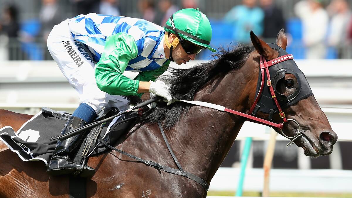 Joao Moreira rides Signoff to victory in Saturday's Lexus Stakes to qualify for the Melbourne Cup. Picture: GETTY IMAGES