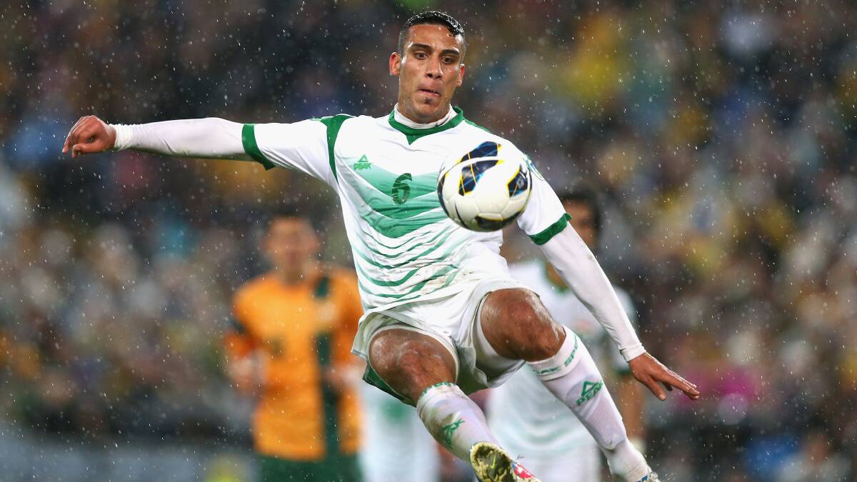 The skilful Ali Adnan is considered Iraq’s answer to  Welsh Real Madrid superstar Gareth Bale. Picture: GETTY IMAGES
