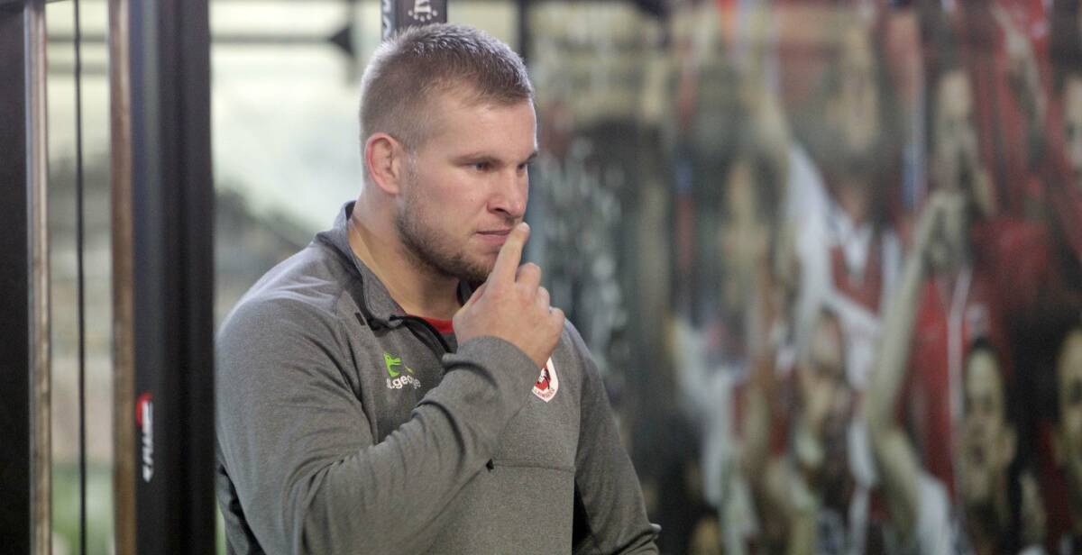 Mike Cooper at a Dragons gym session on Wednesday. Picture: ANDY ZAKELI